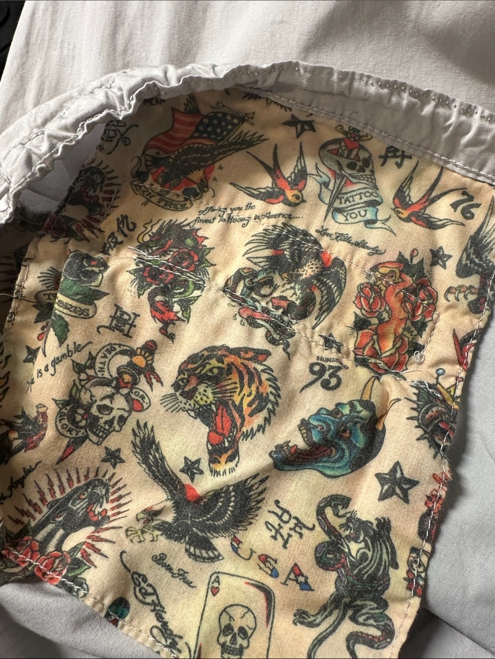 Ed Hardy Drawstring Cargo Pants
Grey Low Rise Butterflies Phoenix
Poplin Baggy - Picture 15 of 16